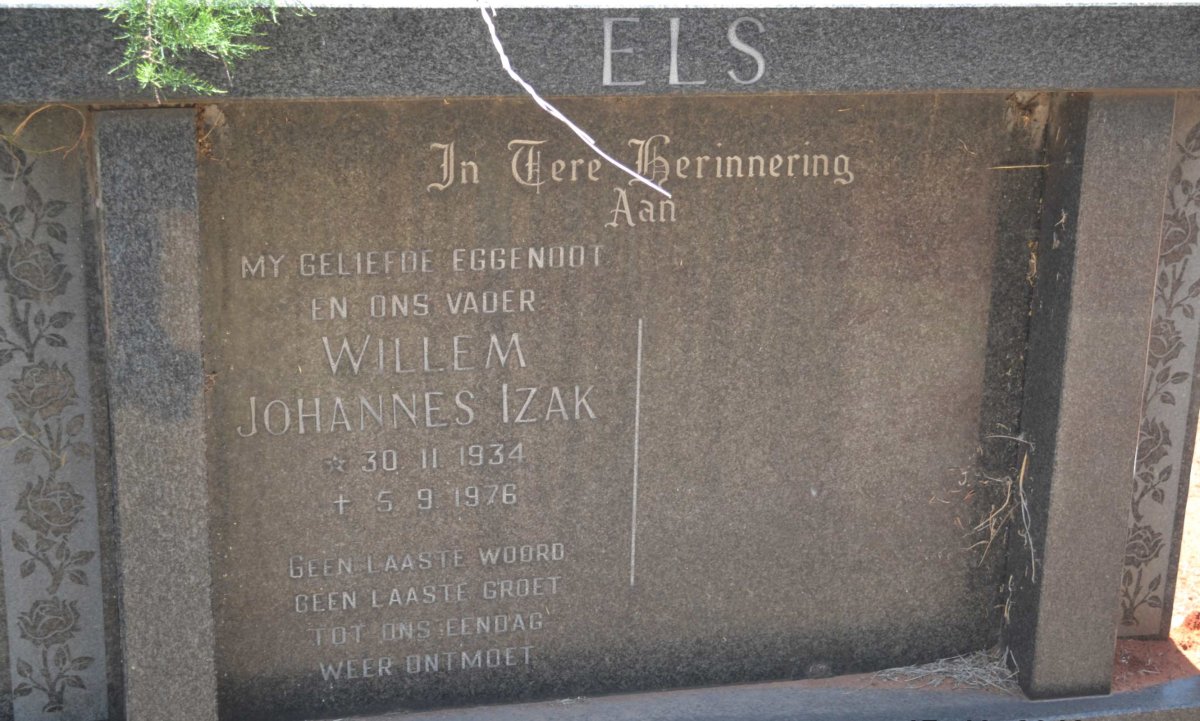 ELS Willem Johannes Izak 1934-1976