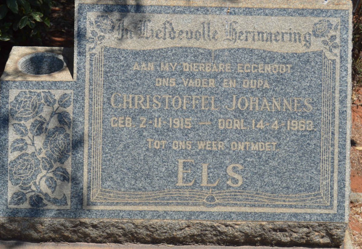 ELS Christoffel Johannes 1915-1963