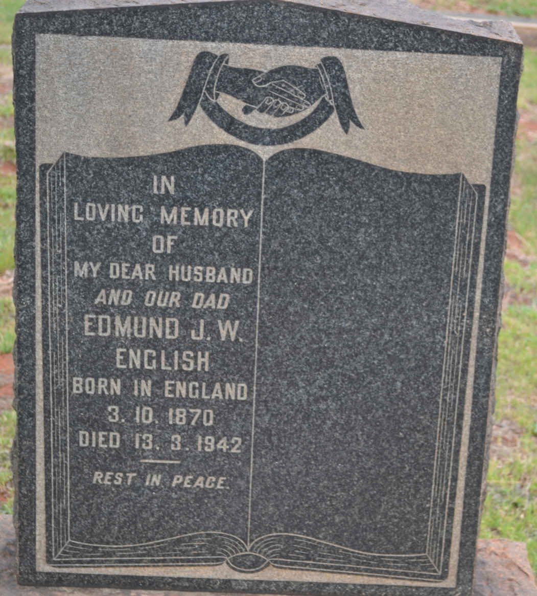 ENGLISH Edmund J.W. 1870-1942