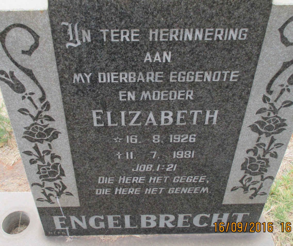 ENGELBRECHT Elizabeth 1926-1981