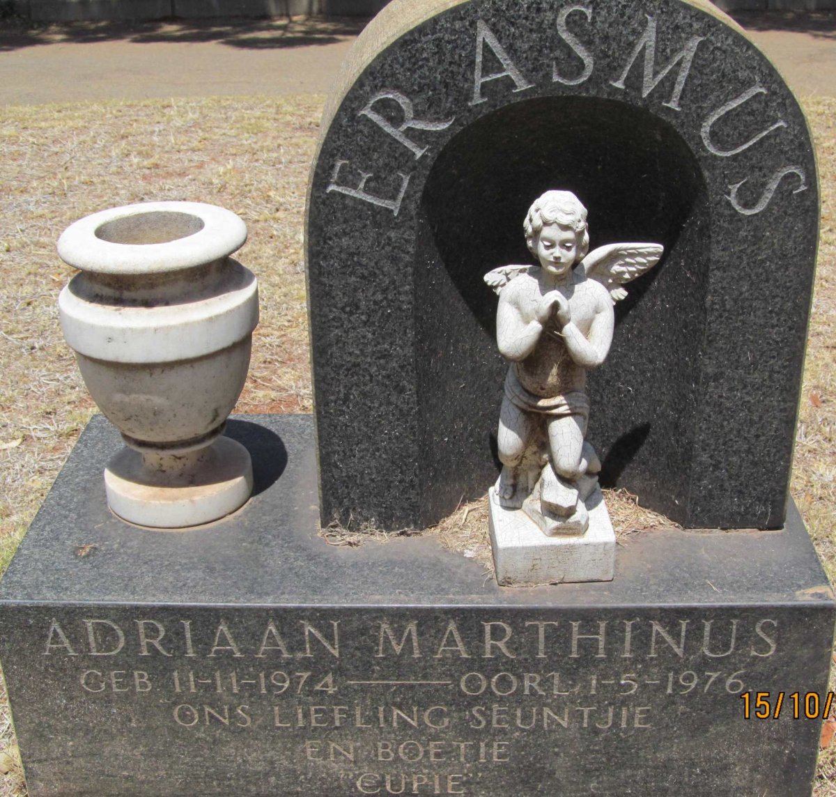 ERASMUS Adriaan Marthinus 1974-1976