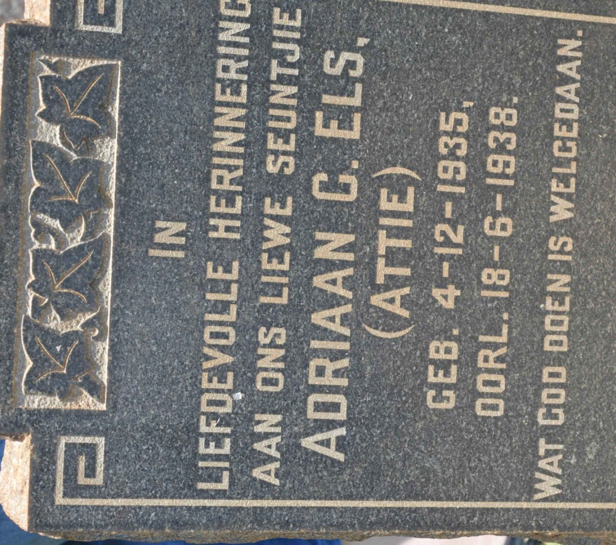 ELS Adriaan C. 1935-1938