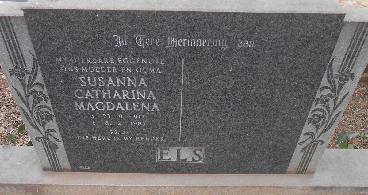 ELS Susanna Catharina Magdalena 1917-1985