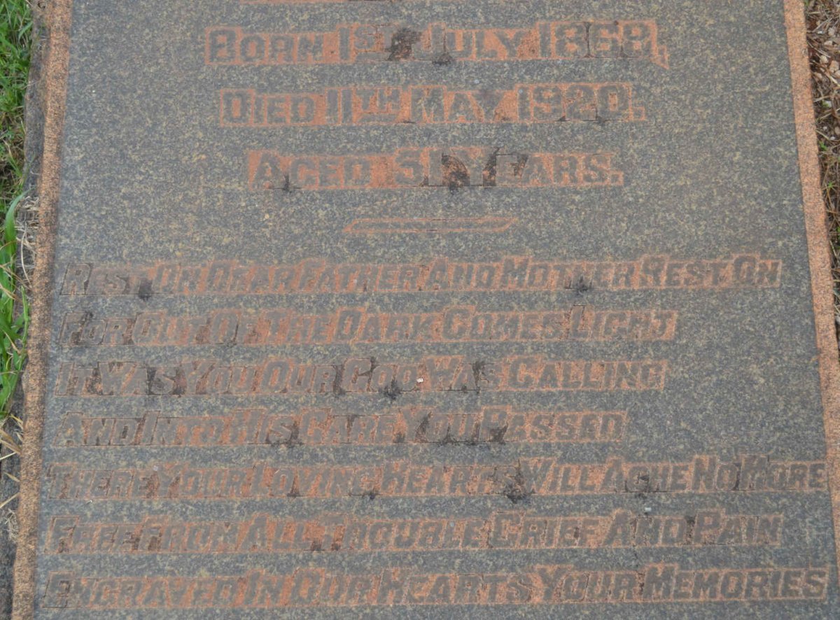 EARLE Maria Elizabeth nee BOTHA 1868-1920