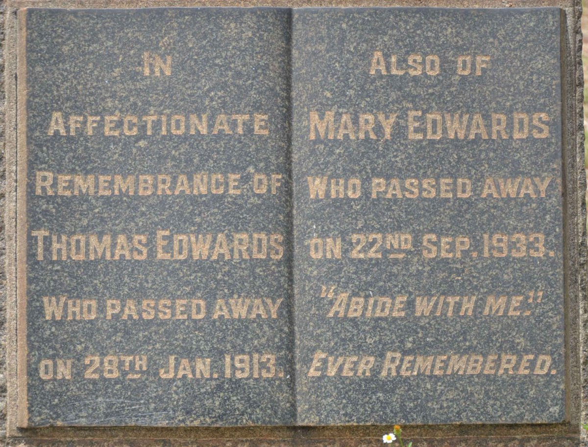 EDWARDS Thomas -1913 &amp; Mary -1933