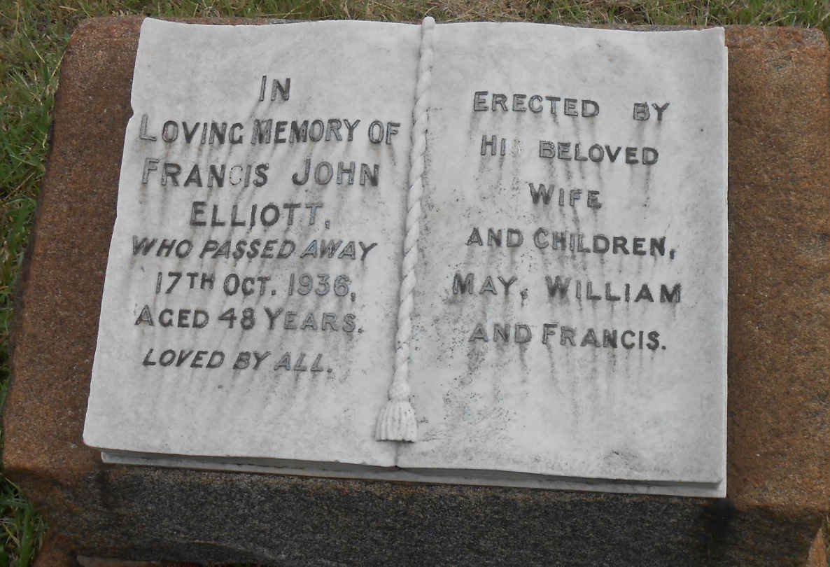 ELLIOTT Francis John -1936