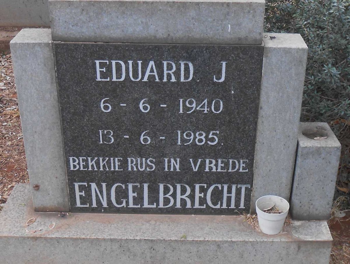 ENGELBRECHT Eduard J. 1940-1985