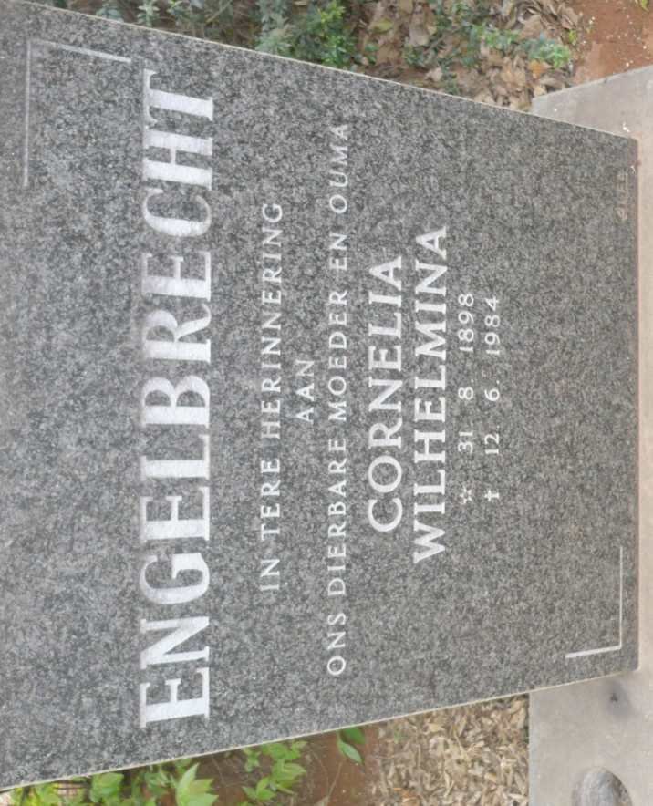 ENGELBRECHT Cornelia Wilhelmina 1898-1984