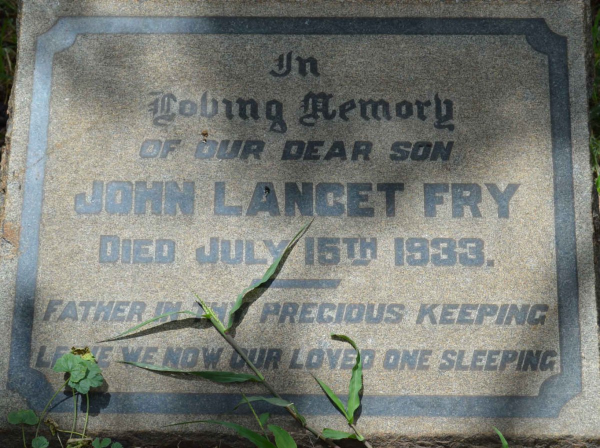 FRY John Lancet -1933