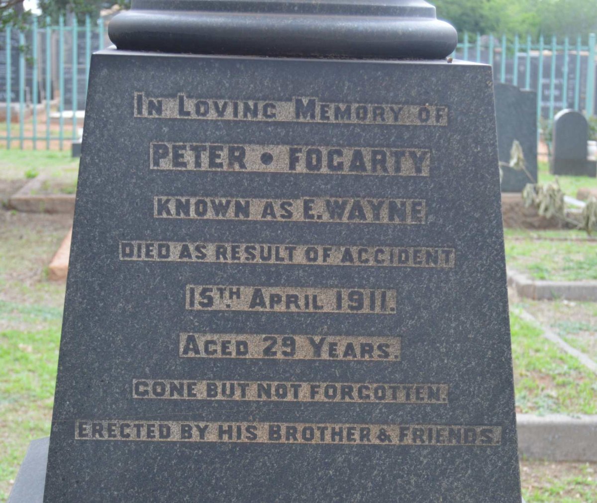 FOGARTY Peter -1911