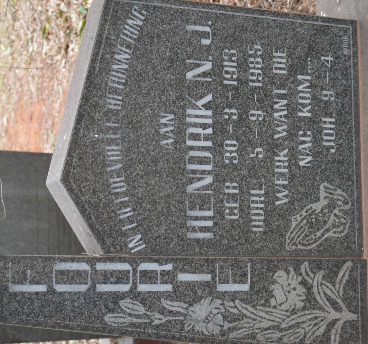 FOURIE Hendrik N.J. 1913-1985