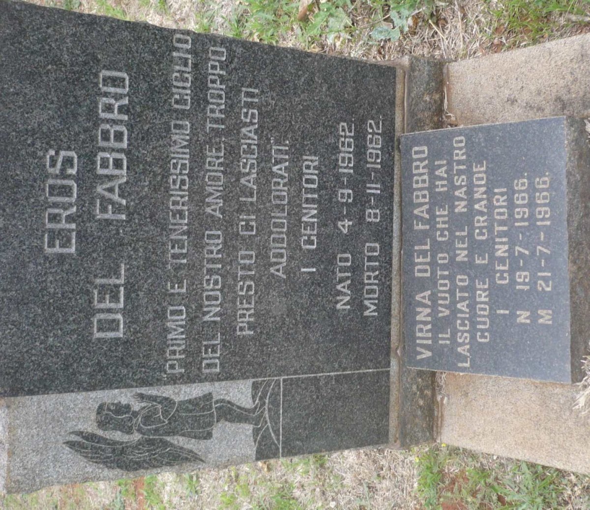 FABBRO Eros, del 1962-1962 &amp; Virna DEL FABBRO 1966-1966