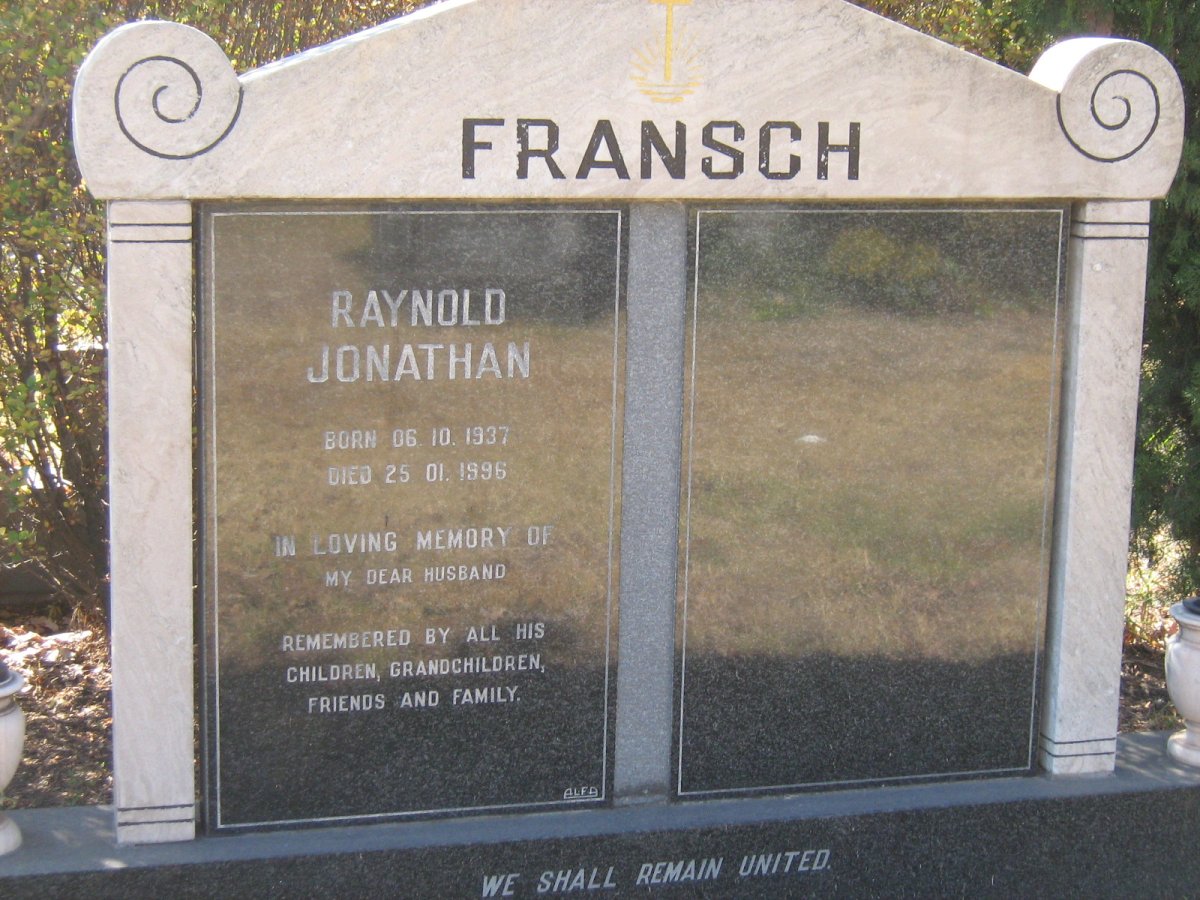 FRANSCH Raynold Jonathan 1937-1996