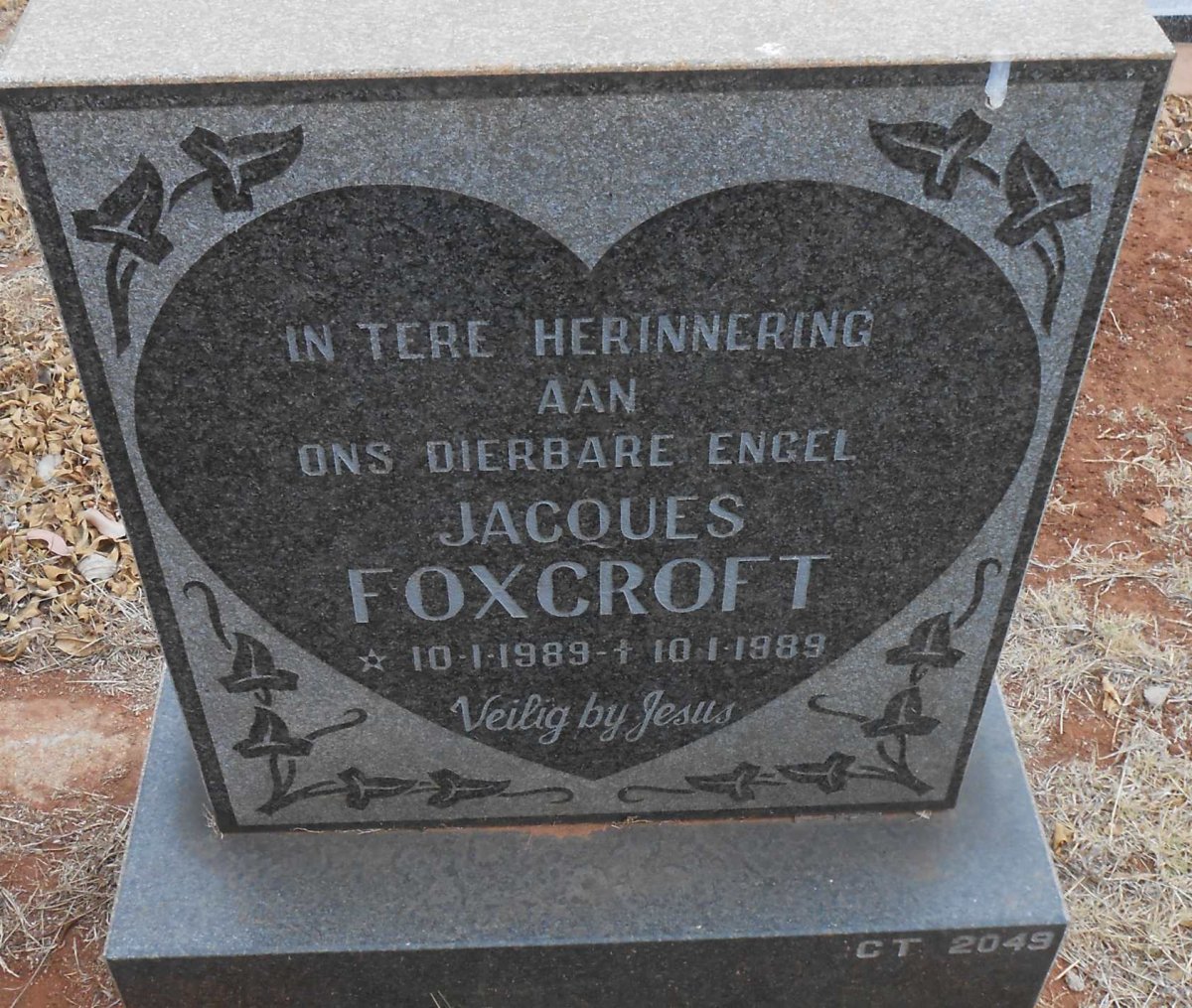 FOXCROFT Jacques 1989-1989