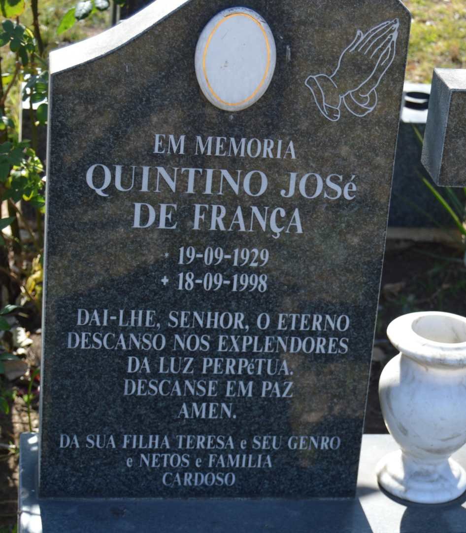 FRANÇA Quintino José, de 1929-1998
