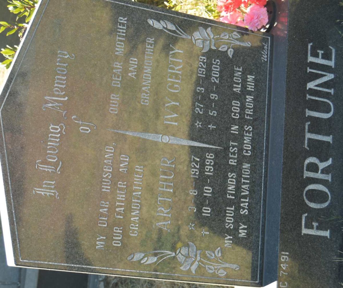 FORTUNE Arthur 1927-1996 &amp; Ivy Gerty 1929-2005