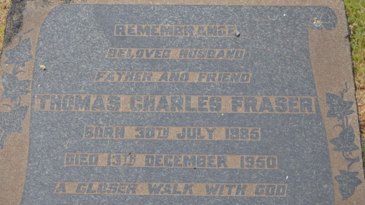FRASER Thomas Charles 1885-1950