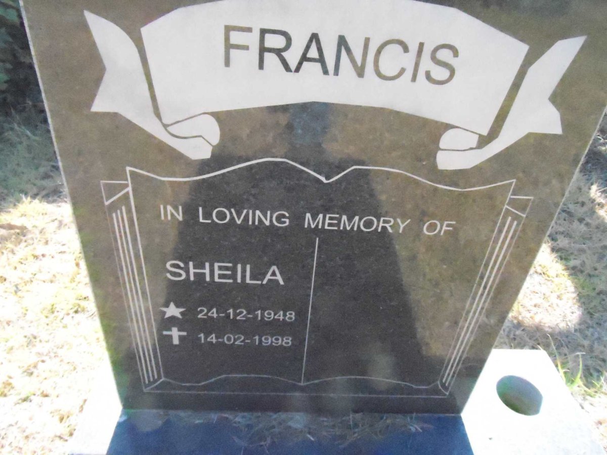FRANCIS Sheila 1948-1998