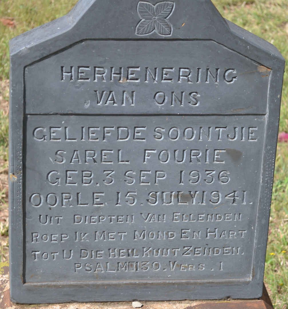 FOURIE Sarel 1936-1941
