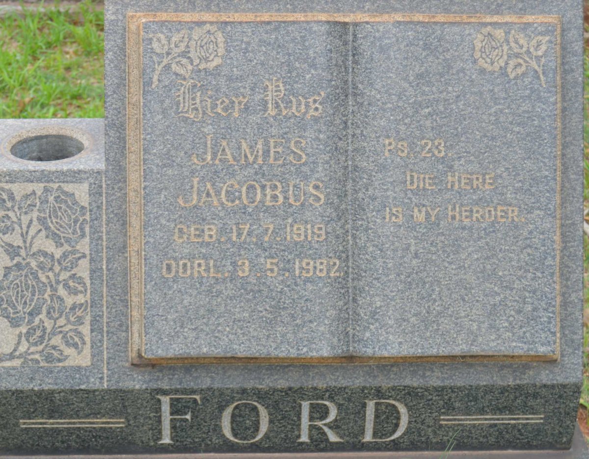 FORD James Jacobus 1919-1962