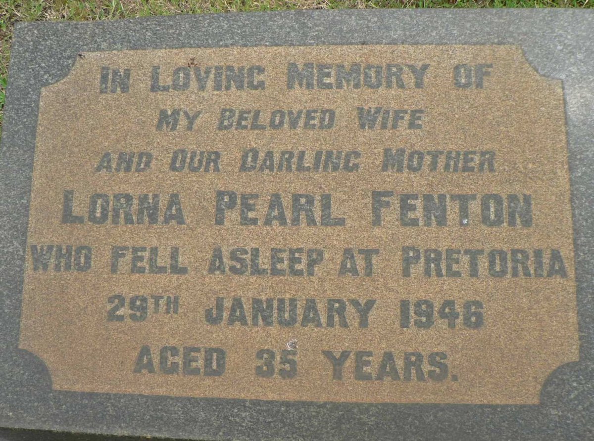 FENTON Lorna Pearl -1946