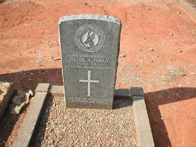 FOURIE Pieter M.  -1944