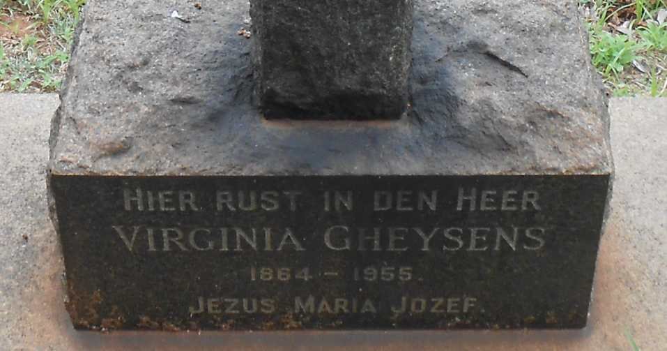 GHEYSENS Virginia 1864-1955