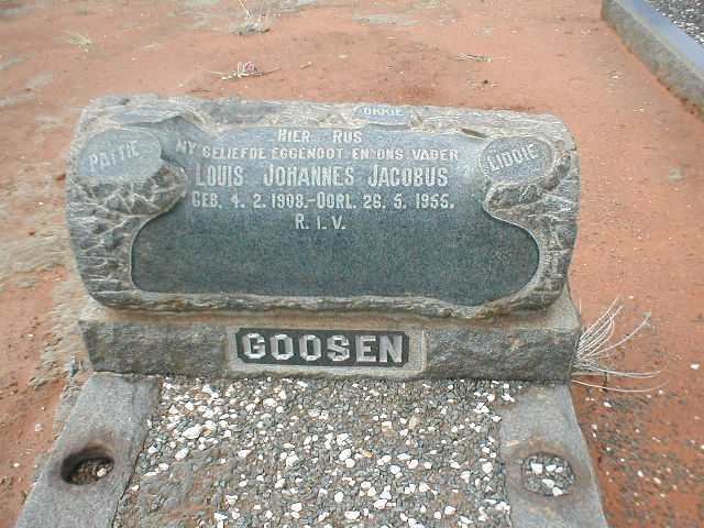 GOOSEN Louis Johannes Jacobus 1908-1955