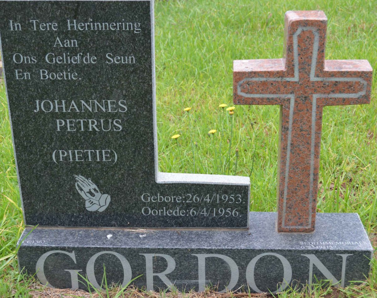 GORDON Johannes Petrus 1953-1956