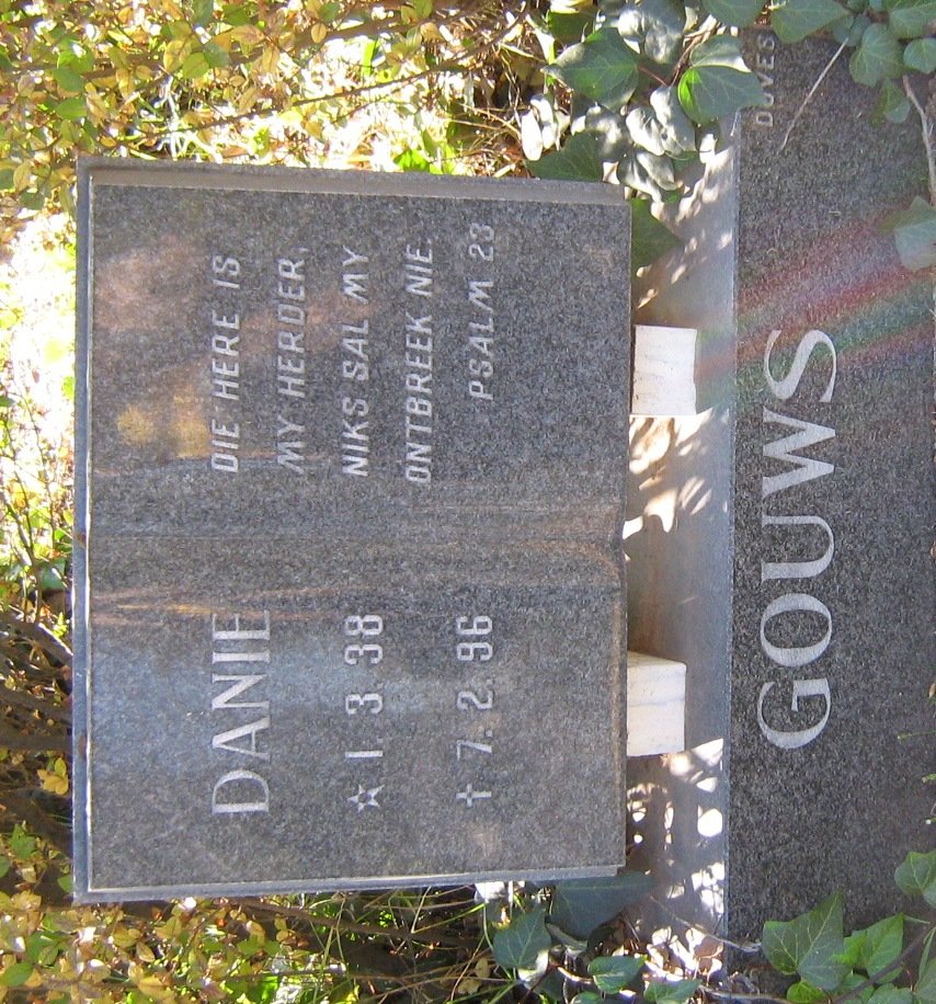 GOUWS Danie 1938-1996
