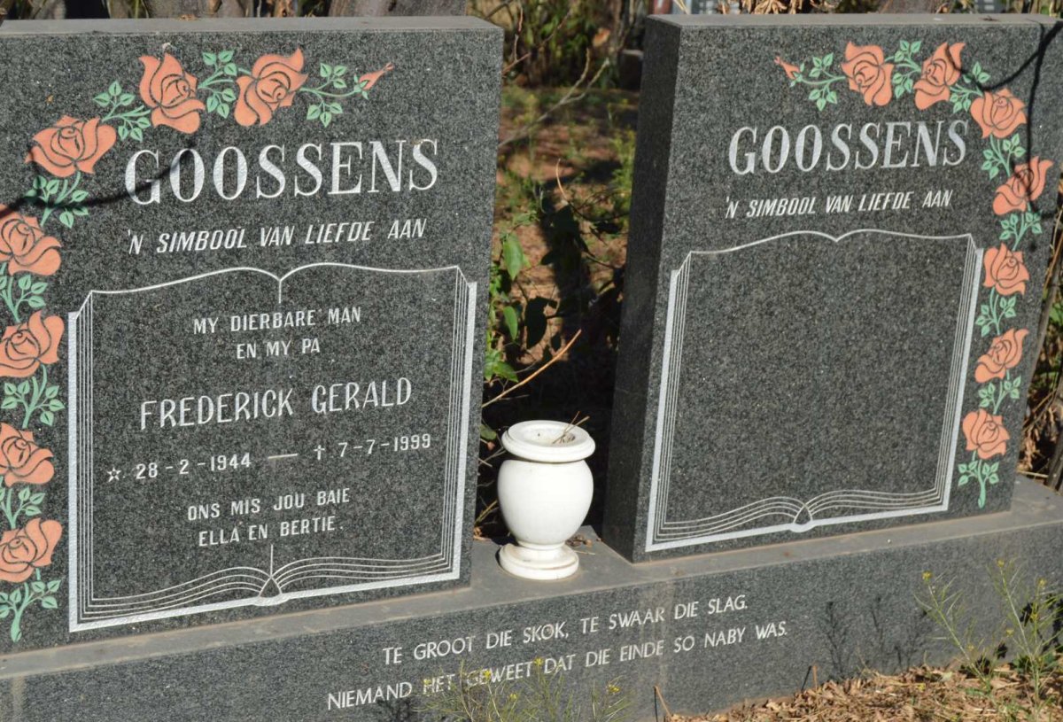 GOOSSENS Frederick Gerald 1944-1999
