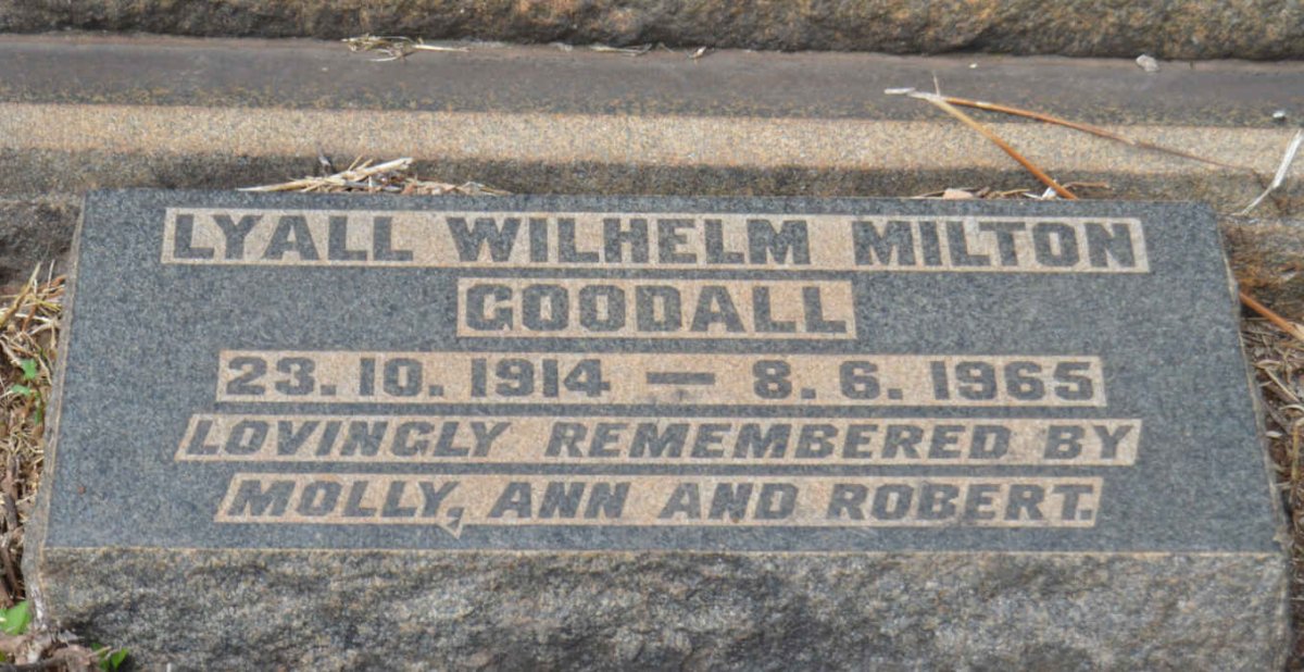GOODALL Lyall Wilhelm Milton 1914-1965