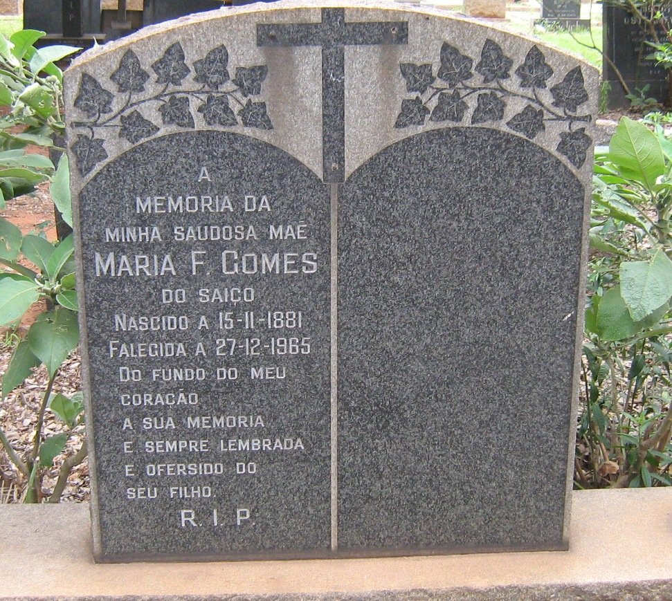 GOMES Maria F. 1881-1965