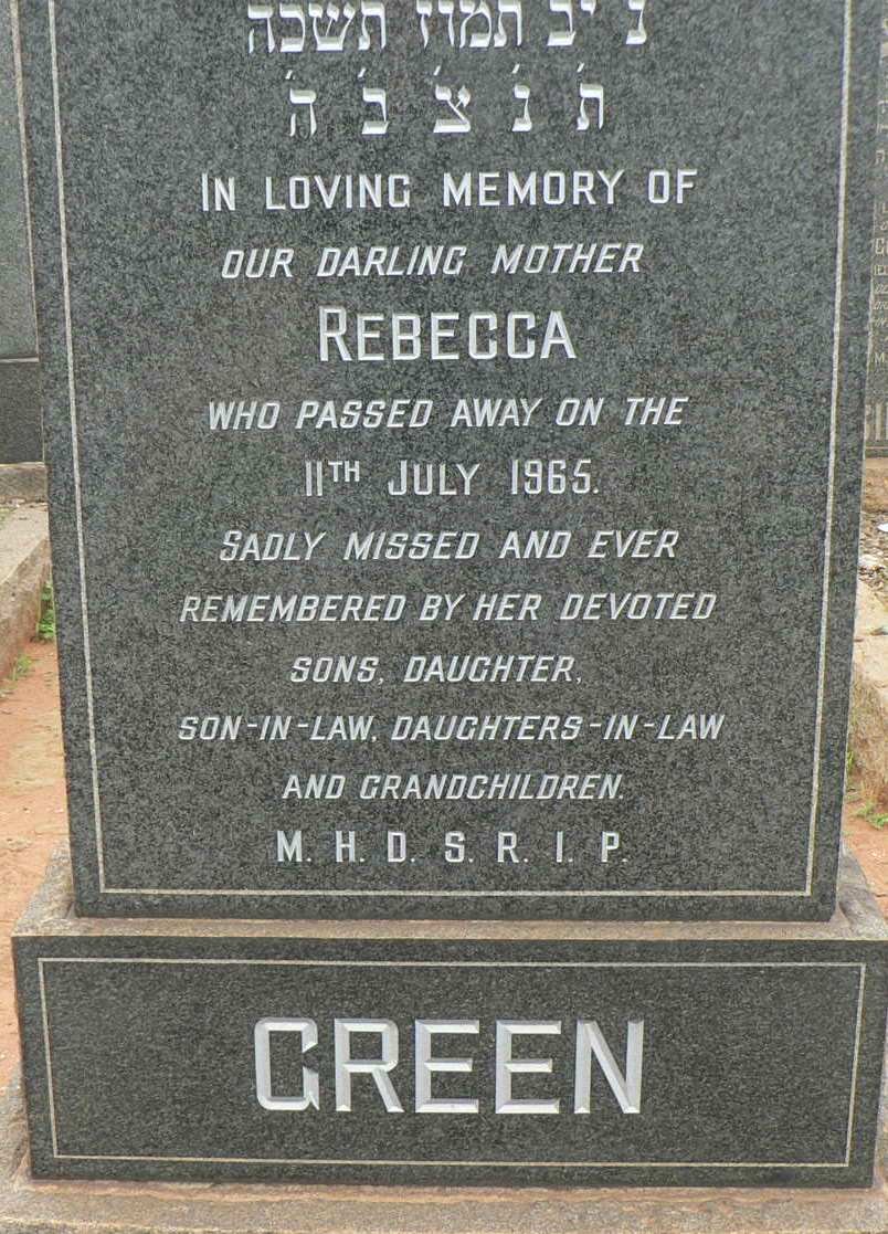 GREEN Rebecca -1965