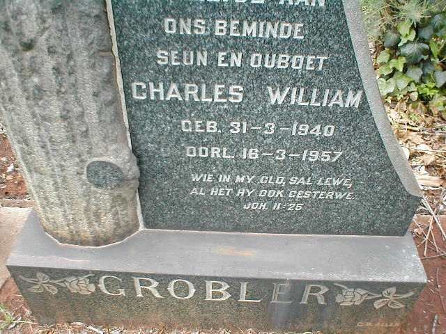 GROBLER Charles William 1940-1957