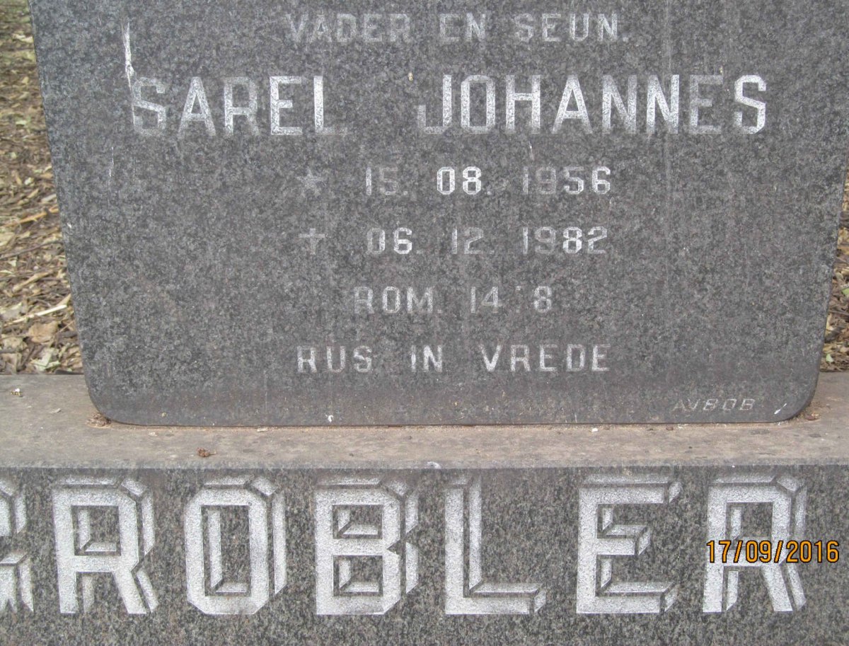 GROBLER Sarel Johannes 1956-1982 