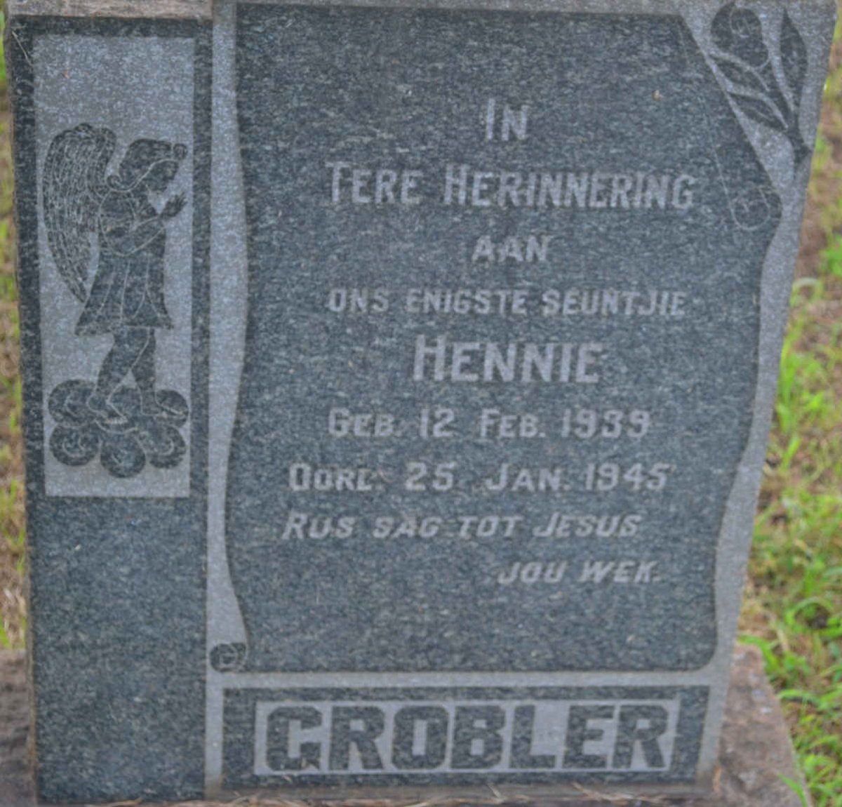 GROBLER Hennie 1939-1945