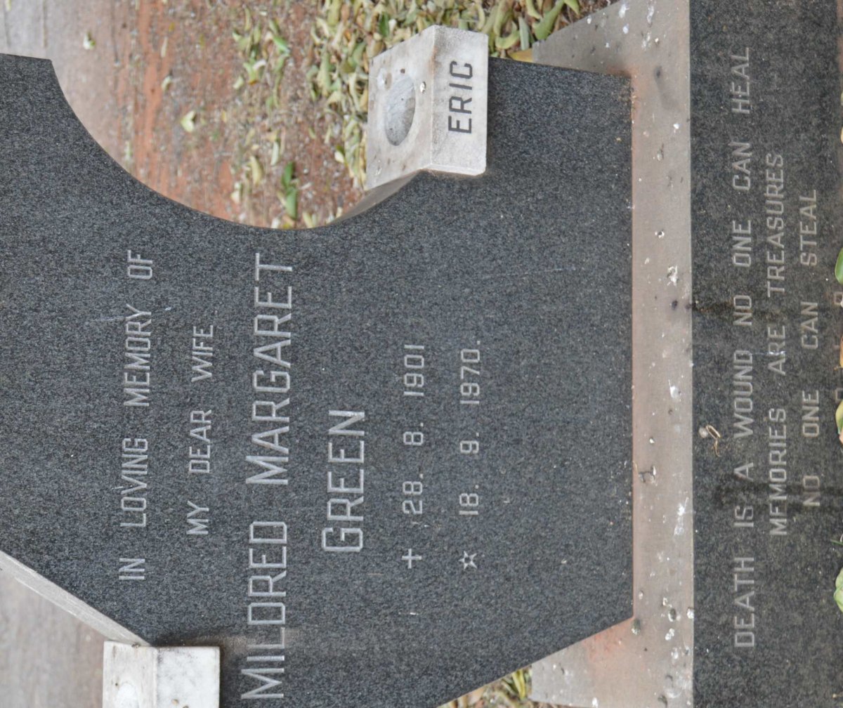 GREEN Mildred Margaret 1901-1970
