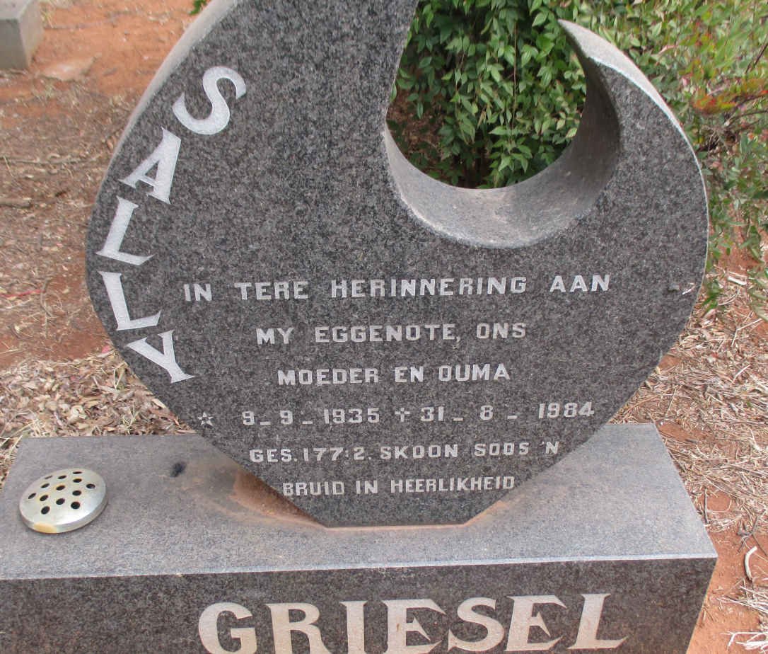 GRIESEL Sally 1935-1984