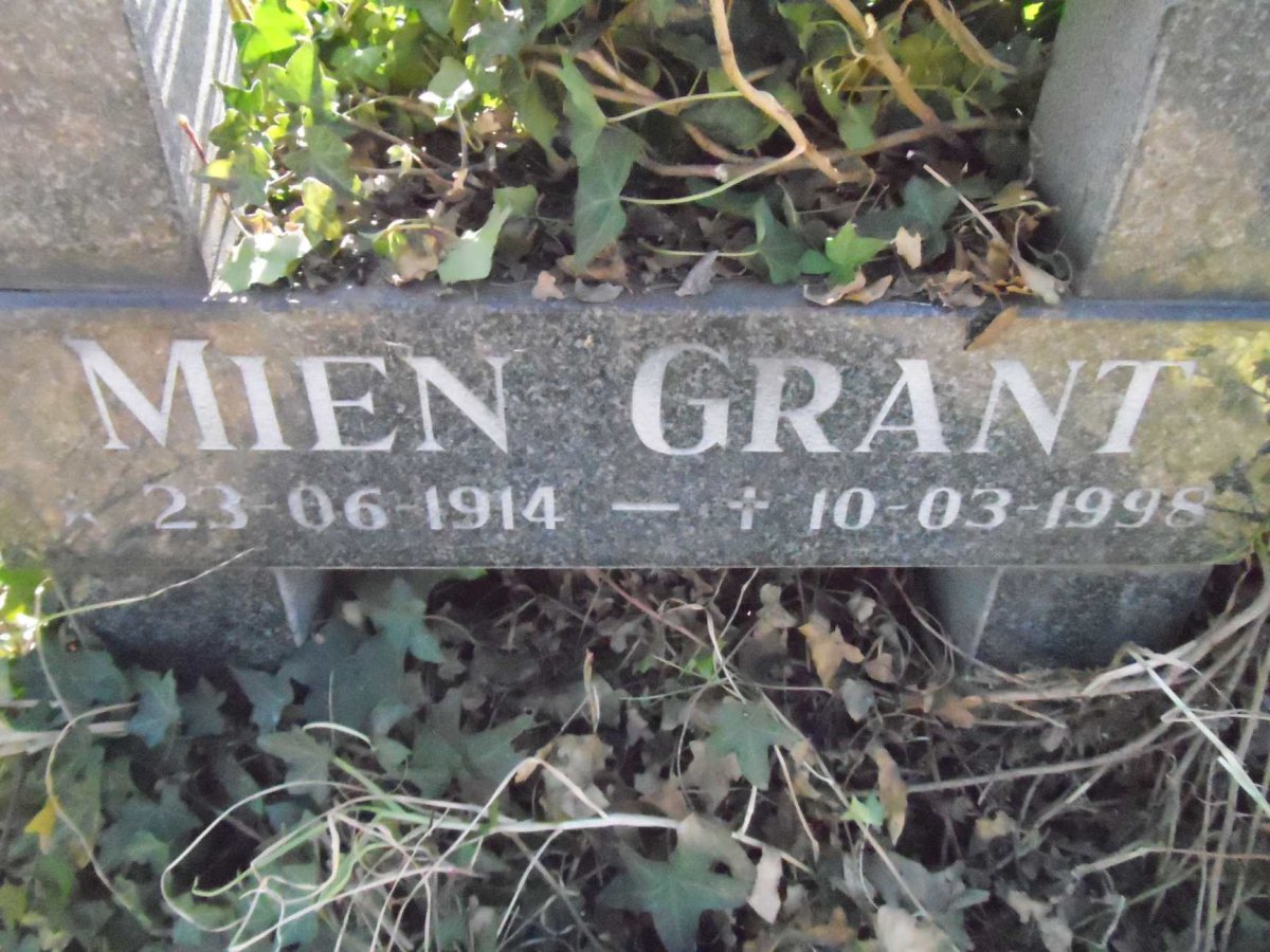 GRANT Mien 1914-1998