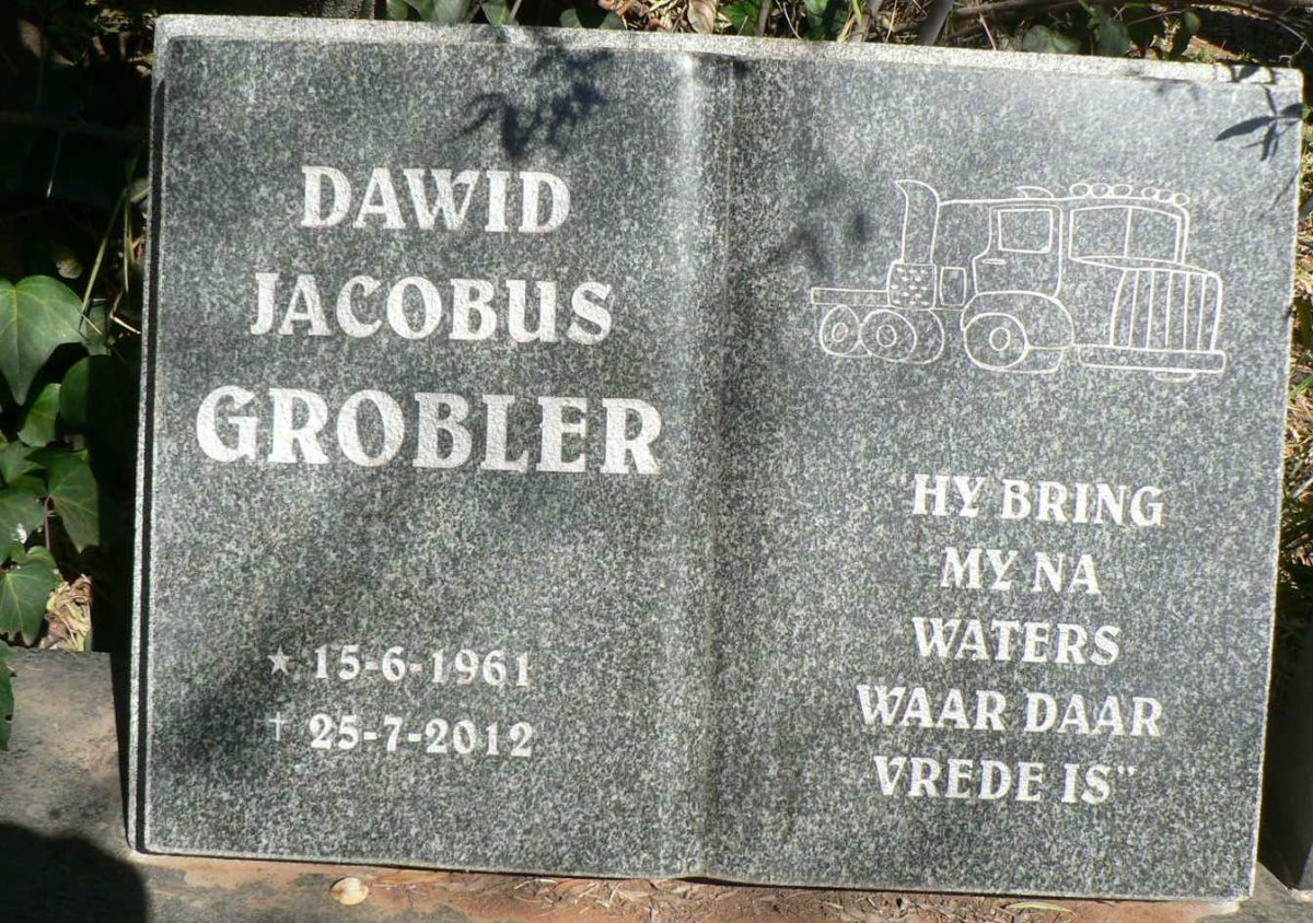 GROBLER Dawid Jacobus 1961-2012