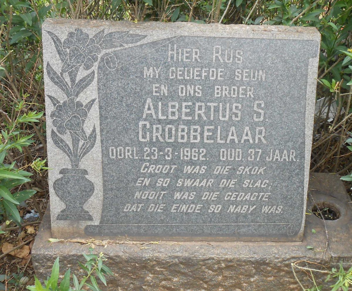GROBBELAAR Albertus S. -1962