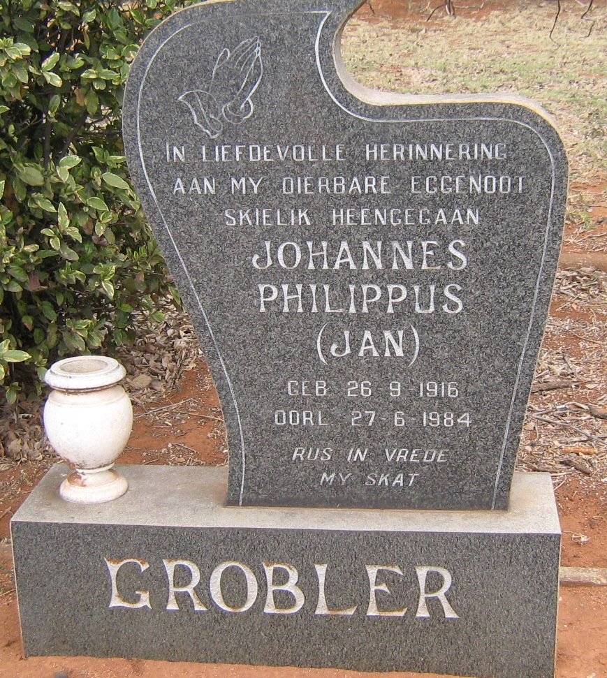 GROBLER Johannes Philippus 1916-1984