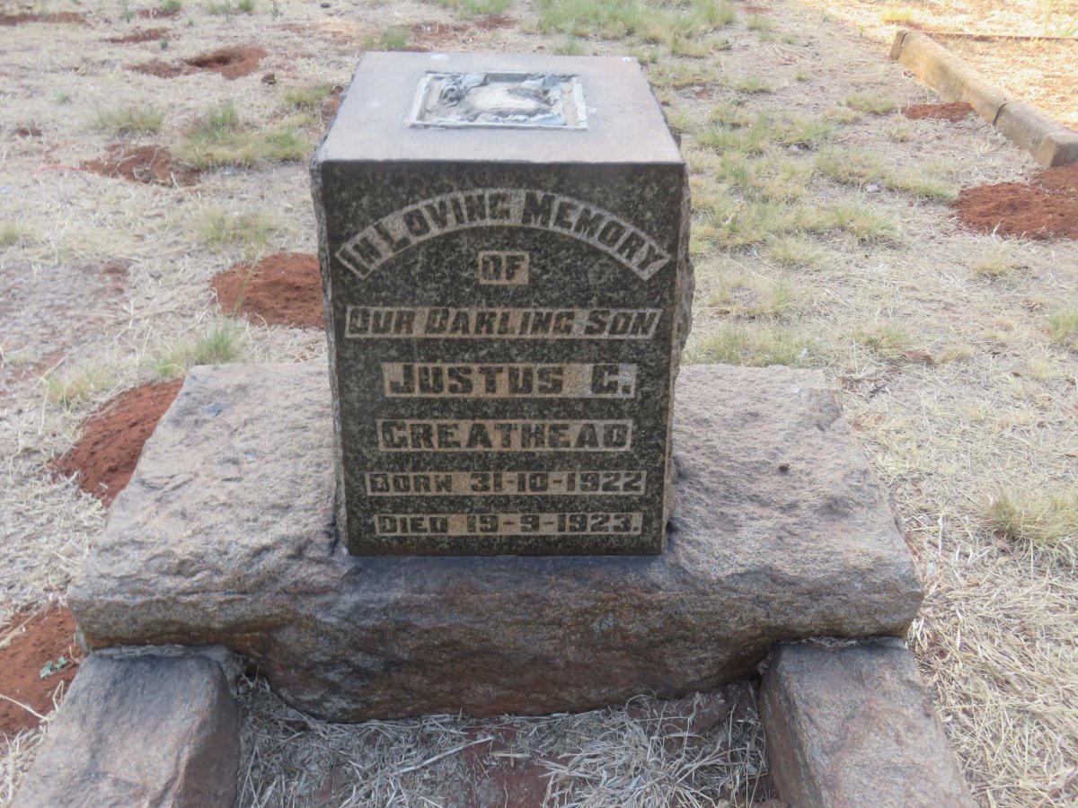 GREATHEAD Justus G. 1922-1923