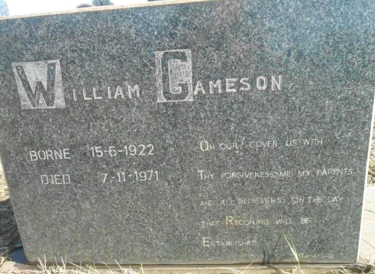 GAMESON William 1922-1971