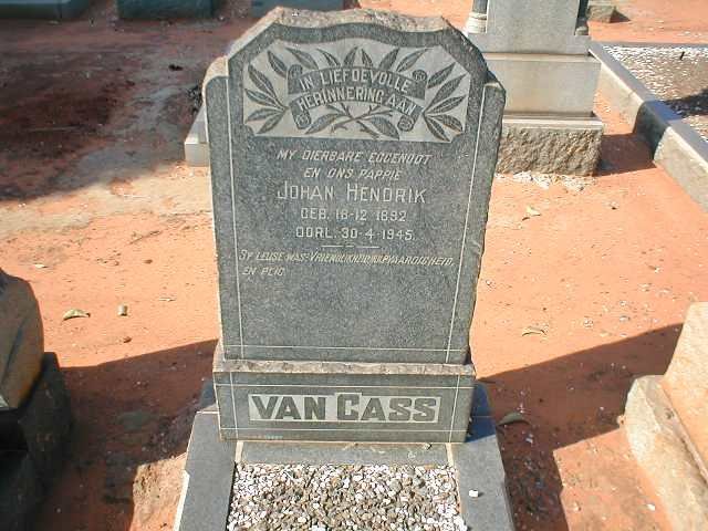 GASS Johan Hendrik, van 1892-1945