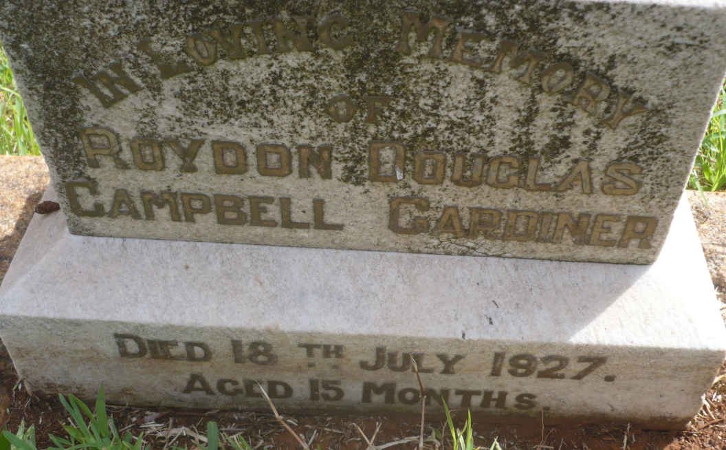 GARDINER Roydon Douglas Campbell -1927
