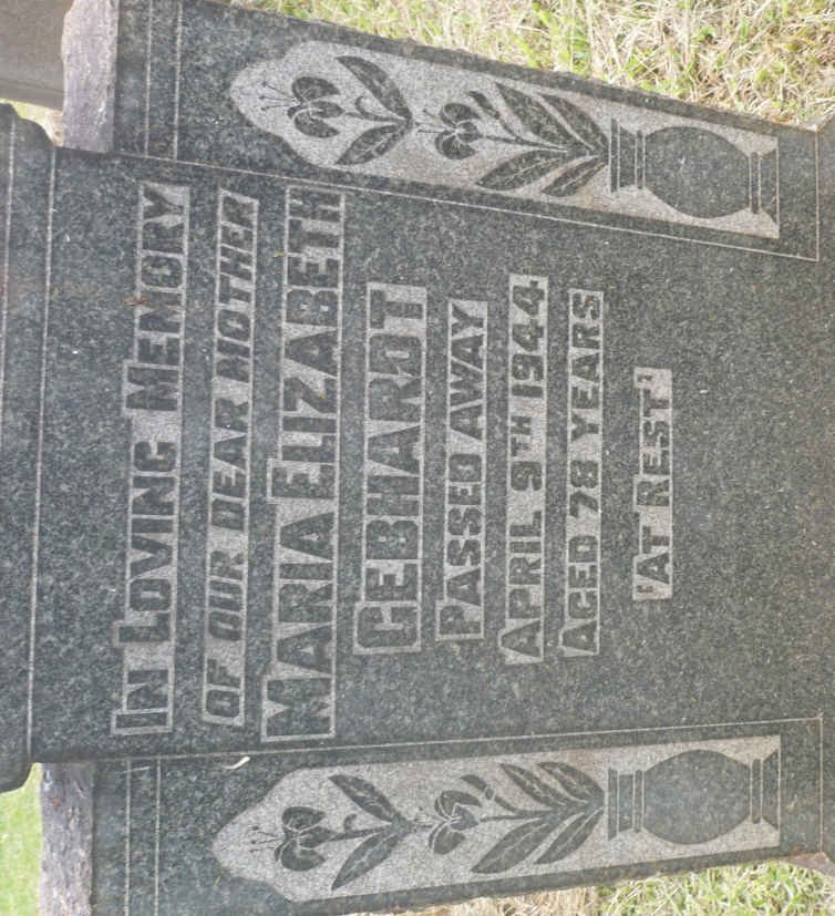 GEBHARDT Maria Elizabeth -1944