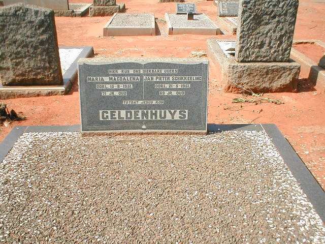 GELDENHUYS Jan Pieter Schikkerling -1951 &amp; Maria Magdalena -1951