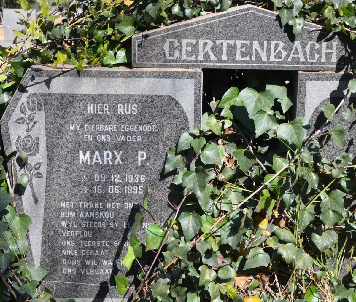 GERTENBACH Marx P. 1936-1995